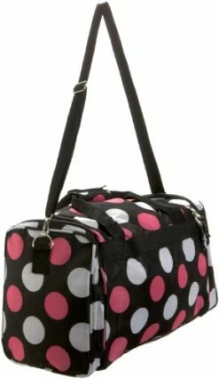 Rockland Duffel Bag, Multi/Pink Dot, 19-Inch -suitcase shop 41m4hZBxaaL