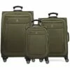 Travelpro Skywalk Limited 3 Piece Spinner Suitcase Set - Softside Expandable Travel Luggage With Spinning Wheels – Carry On & Checked Bags, Olive -suitcase shop 41mEfFvv8TL