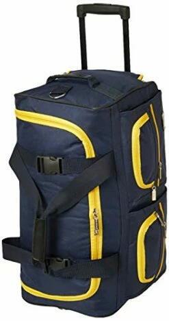 Rockland Rolling Duffel Bag, Navy, 22-Inch