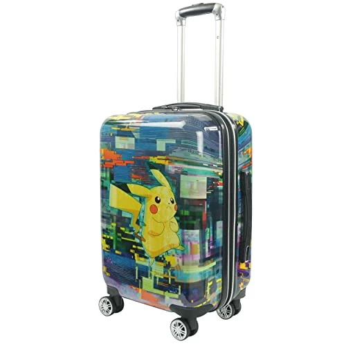 Ful Pokemon Pikachu 21 Inch Rolling Luggage, Hardshell Carry On Suitcase With Wheels, Multicolor (FBML0001-998) 3 Ful Pokemon Pikachu 21 Inch Rolling Luggage, Hardshell Carry On Suitcase With Wheels, Multicolor (FBML0001-998)
