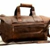 Leather Travel Duffel Bag Overnight Weekend Luggage Carry On Airplane Underseat -suitcase shop 41mnKaMmqOL