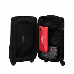 Cloe Carry-On 20 Inch Hybrid Luggage With 360º-spinner Wheels In Black Color -suitcase shop 41mxyi5mtuL