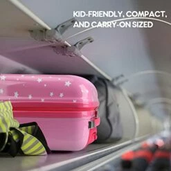 Emissary Kids Luggage With Wheels For Girls - 18” Unicorn Kids Suitcase With 14” Backpack - Kids Suitcases For Girls - Hard-Sided Rolling Kids Suitcase - Kids Carry On Luggage With Wheels 14 Emissary Kids Luggage With Wheels For Girls - 18” Unicorn Kids Suitcase With 14” Backpack - Kids Suitcases For Girls - Hard-Sided Rolling Kids Suitcase - Kids Carry On Luggage With Wheels -suitcase shop 41n7J9dThoL