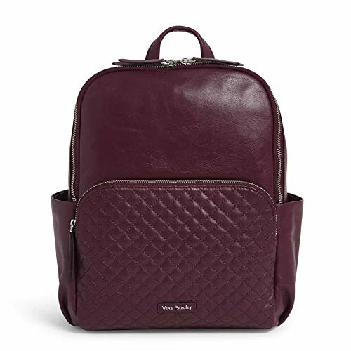 Vera Bradley Leather Carryall Backpack, Mulled Wine -suitcase shop 41nwST7BvVL