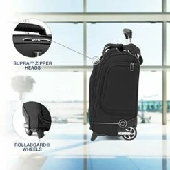 Travelpro Luggage Maxlite 5 15" Lightweight Carry-on Rolling Under Seat Bag, Black -suitcase shop 41nwrvDFECL