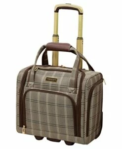 London Fog Brentwood II 4 Piece Set (with Under The Seat Bag), Cappuccino -suitcase shop 41pcF3TLepL