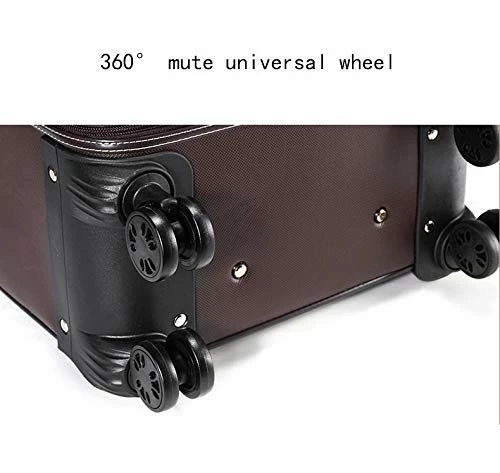 Retro Travel Suitcase Rolling Spinner Luggage Women Trolley Case 24inch Wheels Man 20inch Box PVC Vintage Cabin Travel Bag Trunk (Color : 24inch) 8 Retro Travel Suitcase Rolling Spinner Luggage Women Trolley Case 24inch Wheels Man 20inch Box PVC Vintage Cabin Travel Bag Trunk (Color : 24inch) - Image 6