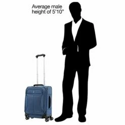 Travelpro Tourlite International Carry-On Spinner (19", Blue) -suitcase shop 41qOjwrrxzL