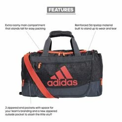 Adidas Unisex Defender III Small Duffel Bag, Jersey Black/ Onix/ Signal Pink, Small -suitcase shop 41qgX3hXneL