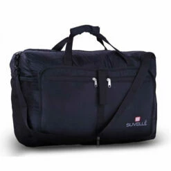 Travelon 18" Wheeled Underseat Bag - Black, With Large 21" Foldable Sporty Duffle Bag (Red) -suitcase shop 41qih7RQbhL