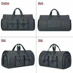 Carry-on Garment Bag Large Duffel Bag Suit Travel Bag Weekend Bag Flight Bag With Shoe Pouch For Men Women (Black) 15 Carry-on Garment Bag Large Duffel Bag Suit Travel Bag Weekend Bag Flight Bag With Shoe Pouch For Men Women (Black) -suitcase shop 41rHSms0tvL