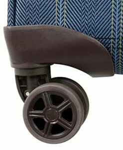 London Fog Brentwood II 4 Piece Set (with Under The Seat Bag), Blue Window Pane -suitcase shop 41rOmI 7V7L