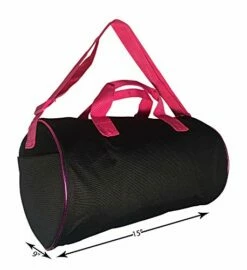 Dance Duffel Bag With Multicolored Dance Print Fuchsia (Black/Multi) 12 Dance Duffel Bag With Multicolored Dance Print Fuchsia (Black/Multi) -suitcase shop 41rzFTmWDNL