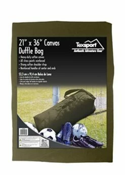 Texsport Top Load Canvas Duffle Duffel Travel Bag, Olive Drab, Giant -suitcase shop 41rzHCUF5kL