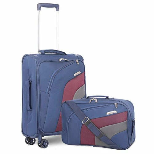 Aerolite 21" Carry On Ultra Lightweight Spinner Suitcase & Flight Bag Under Seat Shoulder Bag Set (Navy) 3 Aerolite 21" Carry On Ultra Lightweight Spinner Suitcase & Flight Bag Under Seat Shoulder Bag Set (Navy)