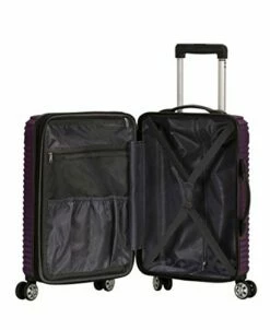 Rockland Star Trail Hardside Spinner Wheel Luggage, Purple, Carry-On 20-Inch 10 Rockland Star Trail Hardside Spinner Wheel Luggage, Purple, Carry-On 20-Inch -suitcase shop 41tLCDO 6vL