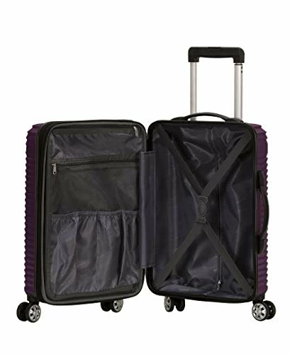 Rockland Star Trail Hardside Spinner Wheel Luggage, Purple, Carry-On 20-Inch 6 Rockland Star Trail Hardside Spinner Wheel Luggage, Purple, Carry-On 20-Inch - Image 4