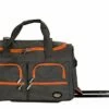 Rockland Rolling Duffel Bag, Charcoal, 22-Inch -suitcase shop 41tN9aWKPQL