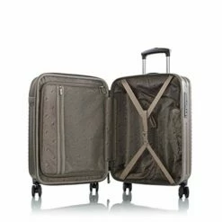 Heys Charge-a-Weigh 2.0 21" Spinner Carry On Luggage (Tan) -suitcase shop 41tcZuJkyzL