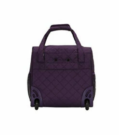 Rockland Melrose Upright Wheeled Underseater Carry-On Luggage, Purple, 16-Inch -suitcase shop 41ts9ij22eL
