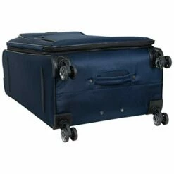 Kenneth Cole Reaction Rugged Roamer Luggage Collection Lightweight Softside Expandable 8-Wheel Spinner Travel Suitcase Bag, Navy, 2-Piece (20" Carry-On / 28" Check Size) -suitcase shop 41u3frd577L