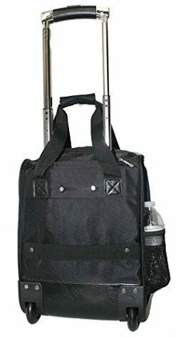 BoardingBlue Rolling Personal Item Under Seat For American, Spirit Frontier Airlines Black W Navy -suitcase shop 41uCXFQw2nL