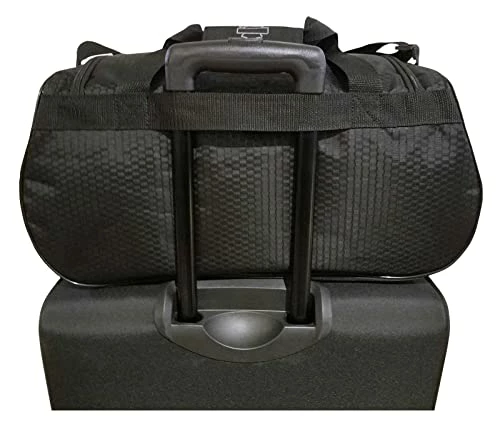 Harley Davidson Harley-Davidson Off-White #1 Logo Sports Duffel Bag W/Shoulder Strap - Black 4 Harley Davidson Harley-Davidson Off-White #1 Logo Sports Duffel Bag W/Shoulder Strap - Black - Image 2