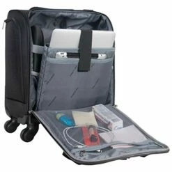 Kenneth Cole Reaction 18" Lightweight Multi-Pocket Anti-Theft RFID 14.1" Laptop & Tablet Underseater Carry-On With USB Charging Port, Black -suitcase shop 41upIpBCpIL 3a1ad845 4f1e 42c9 aaee 711ad9b897f7