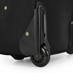 U.S. Traveler New Yorker Lightweight Softside Expandable Travel Rolling Luggage Set, Black/Grey, 4-Piece (15/21/25/29) -suitcase shop 41v8MrCSb0L