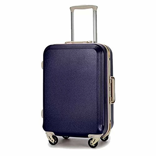 Seller-Wu 20/22/24/26/28Inch Rolling Luggage Lightweight Travel Suitcase On Wheels,Navy Blue Frame,24 3 Seller-Wu 20/22/24/26/28Inch Rolling Luggage Lightweight Travel Suitcase On Wheels,Navy Blue Frame,24
