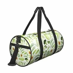 Fredeulva Cabbage Squash Leek Onion Asparagus Duffel Bag Canvas Shoulder Round Gym Sports Travel Weekender Bags For Man Women -suitcase shop 41vZ7kBmv8S