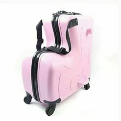 Fetcoi 20" Travel Luggage Rolling Suitcase Ride On Cartoon Luggage ABS+PU Unisex Case Pink 12 Fetcoi 20" Travel Luggage Rolling Suitcase Ride On Cartoon Luggage ABS+PU Unisex Case Pink -suitcase shop 41vuL8ZuInS