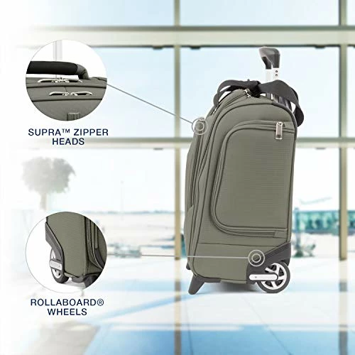 Travelpro Luggage Maxlite 5 15" Lightweight Carry-on Rolling Under Seat Bag, Slate Green 5 Travelpro Luggage Maxlite 5 15" Lightweight Carry-on Rolling Under Seat Bag, Slate Green - Image 3