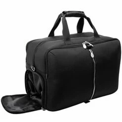 McKleinUSA Avondale, 1680D Ballistic Nylon With Leather Trim, 22" Nylon, Triple Compartment, Carry-All, Travel, Laptop Duffel, Black (78905) 10 McKleinUSA Avondale, 1680D Ballistic Nylon With Leather Trim, 22" Nylon, Triple Compartment, Carry-All, Travel, Laptop Duffel, Black (78905) -suitcase shop 41xvBkcgYPL