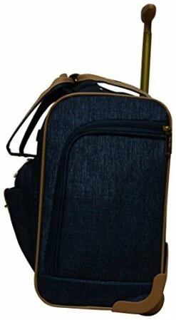 Nicole Miller Underseat Luggage Collection - Small Lightweight 15 Inch Under Seat Bag - Briefcase For Women - Carry On Suitcase With 2- Rolling Spinner Wheels (Paige Navy) -suitcase shop 41yBF0lZWpL