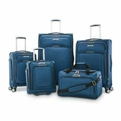 Samsonite SoLyte DLX Underseat Wheeled Carry-On (Mediterranean Blue) -suitcase shop 41yGN0mIv2L 61e4b666 dc5d 4e39 bfcb c9a901997240