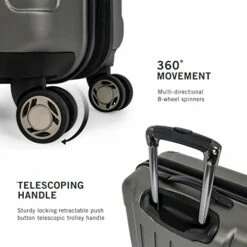 Kenneth Cole Reaction Renegade 20" ABS Expandable 8-Wheel Carry-On, Silver, Inch 11 Kenneth Cole Reaction Renegade 20" ABS Expandable 8-Wheel Carry-On, Silver, Inch -suitcase shop 41zNQWlGSqL