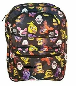 Five Nights At Freddy's Characters 16in Allover Print Backpack Bookbag