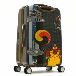 Olympia Luggage King Sejong Art Series 25 Inch Mid-size Rolling Case, Khaki, One Size -suitcase shop 511IqPfaXcL
