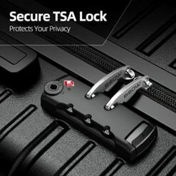 BEOW Expandable Luggage Sets Clearance 3 Piece Hardshell Lightweight PC+ABS Suitcase Spinner Wheels TSA Lock Black -suitcase shop 512gG9 fw5L