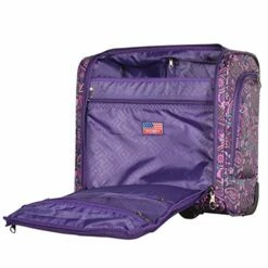 Olympia Under The Seat Carry-on, Purple Paisley -suitcase shop 513Xzl VSSL