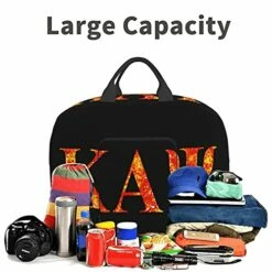 ZHUOBAIL Ka-pp_a A_lp-ha Ps-i 1911 KAP Fraternity Nupes Travel Duffel Bag Storage Packet Foldable Lightweight Portable High Capacity Tote Carry On Luggage Bags Handbag Box 16x6x12.6 Inch -suitcase shop 51534pb5zBS