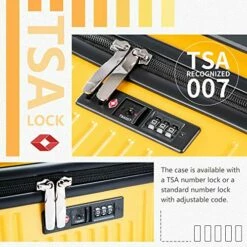 Coolife Luggage 3 Piece Sets PC+ABS Spinner Suitcase Carry On Fashion (Dark Green, One_Size) -suitcase shop 515A OH0kML