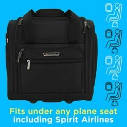 TPRC 15-Inch Under Seat Carry-On Bag, Purple, Underseater -suitcase shop 515DhcNMhLL