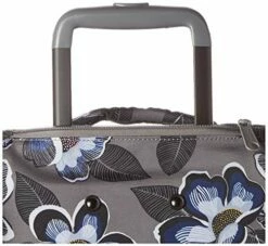 Vera Bradley Recycled Lighten Up Reactive XL Foldable Rolling Duffle Luggage, Blooms Shower -suitcase shop 515G2aqvOcL