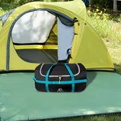 REDCAMP 85L Foldable Duffle Bag With Wheels 26", 1680D Oxford Collapsible Large Duffel Bag With Rollers For Camping Travel Gear, Black 13 REDCAMP 85L Foldable Duffle Bag With Wheels 26", 1680D Oxford Collapsible Large Duffel Bag With Rollers For Camping Travel Gear, Black -suitcase shop 517kFgKbhQL