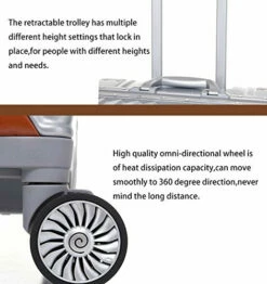 Sondre X Luggage Rolling Wheels Old Fashion Trunk Suitcase PC ABS Spinner Hardshell Carry On With TSA Lock 20" 24" 26" 29"(White) -suitcase shop 518675DUbJL