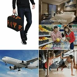 ZHUOBAIL Ka-pp_a A_lp-ha Ps-i 1911 KAP Fraternity Nupes Travel Duffel Bag Storage Packet Foldable Lightweight Portable High Capacity Tote Carry On Luggage Bags Handbag Box 16x6x12.6 Inch -suitcase shop 518JEoaKvzS