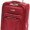 Mancini Leather Goods Wheeled Underseat Carry-on (Red) -suitcase shop 518uZtCAYhL