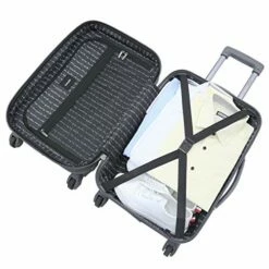 Kensie Women's Alma Hardside Spinner Luggage, Gun Metal, Carry-On 20-Inch -suitcase shop 519P3nkYFXL